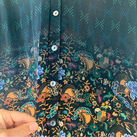 Anthropologie Tanvi Kedia Tansey Silk Tunic Dress - Picture 10 of 14